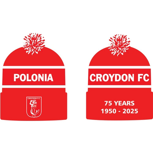CROYDON FC BEANIE ITEM ONLY AVAILABLE FOR PURCHASE AT CROYDON FC CLUB