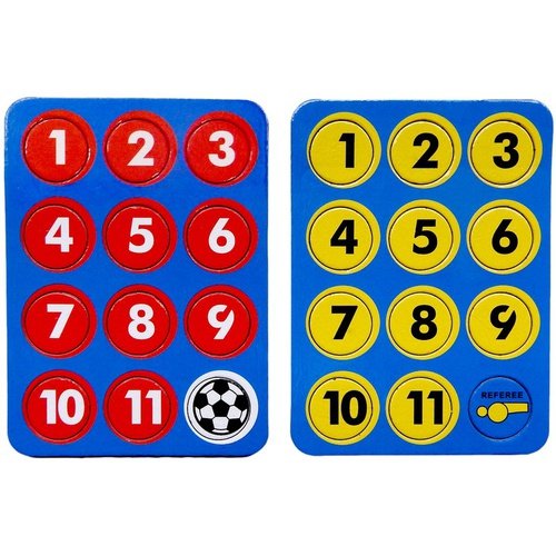 Coaches Magnetic Tactic Flat Number Pack (1 - 11) x 2 - Select