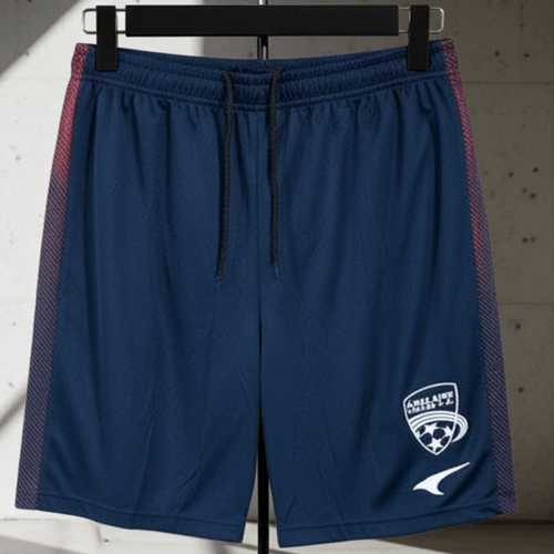 Adelaide United Shorts Zip Pockets  - Navy